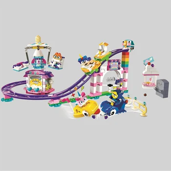 

NEW Big Movie Cartoon Unikitty Cat Unikingdom Fairground Fun Box Building Block Bricks Toys Compatible Lepining Friends