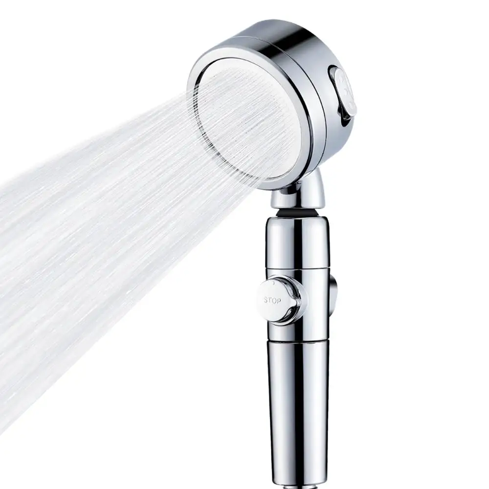 

JIAYUN High Pressure Shower Head with ON/Off Pause Switch 3 Settings Water with PP filter cotton