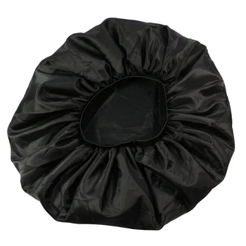 

Home Satin Waterproof Bonnet Salon Sleep Cap Protection Shower Hat Elastic Band Hair Care Soft Travel Cover Wide Brimmed