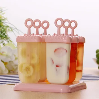 

Europe Yun Chul Pp System DIY Popsicle Mould Six Grid Summer Household Kids Self-Made Ice-cream Mold Ice-cream Mould