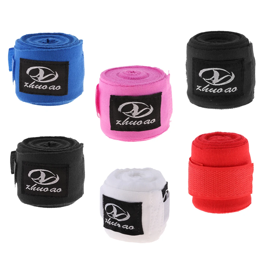 118 inch Hand Wraps Gloves Fist Protect Boxing Muay Thai Bandages Mitts Cover Belt Strap