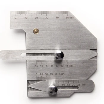 

Welding Inspection Ruler Stainless Steel HJC60 Gauge Weld Bead Height Welding Seam Size Measuring Tools
