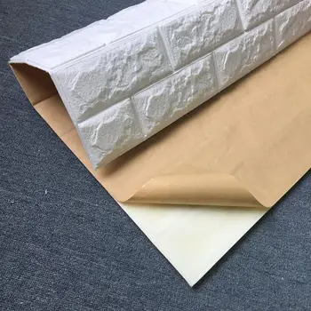 

3D Wall Panels for Interior Wall Decor White Brick Wallpaper Living Room Wall Decoration White