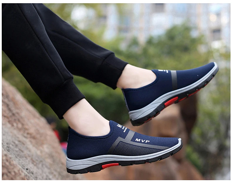 Lightweight Breathable Mesh Sneakers - Casual Slip-On Loafers for Men