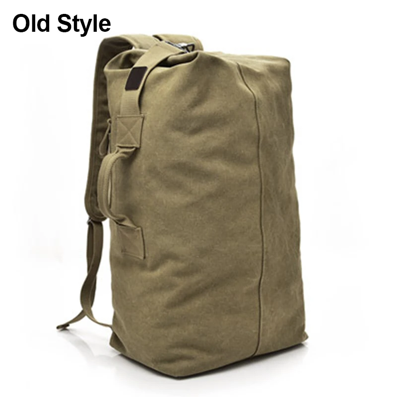 Old style Khaki Мужской Большой Вместительный рюкзак из парусины для путешествий, большая вместительность, походные сумки, рюкзак для альпинизма, мужская сумка для багажа на открытом воздухе - Цвет: Old style Khaki