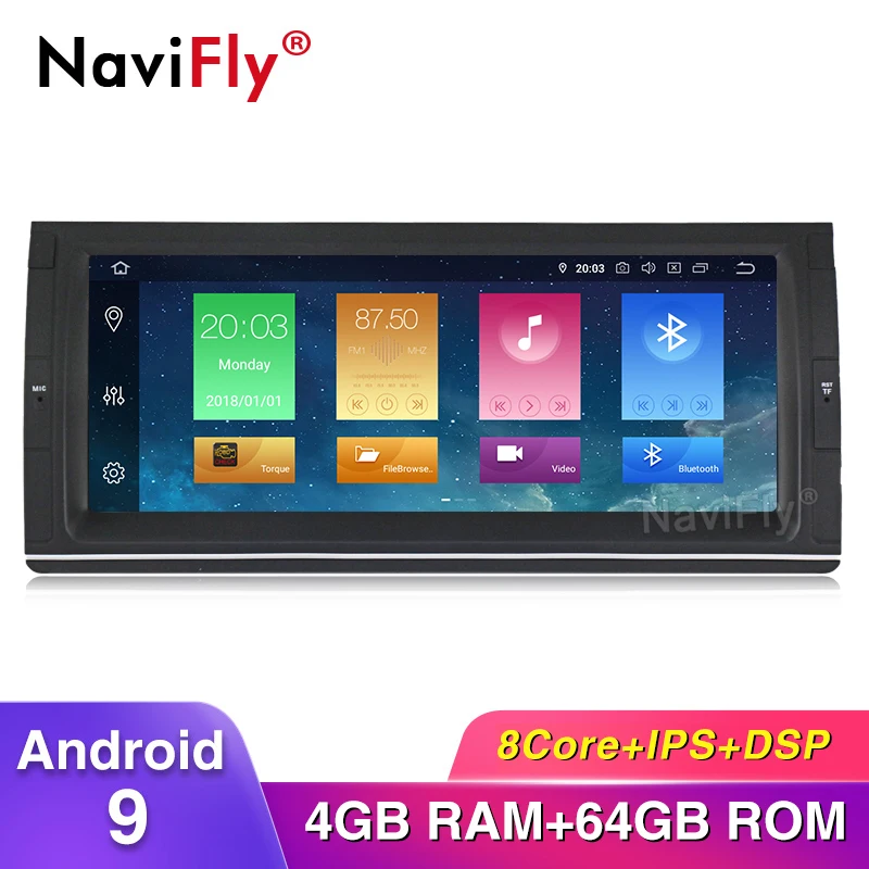 

Eight core 4G RAM 64G ROM Android9.0 Car DVD multimedia player for BMW E39 E53 X5 Range rover Car wifi RDS DSP IPS Screen BT