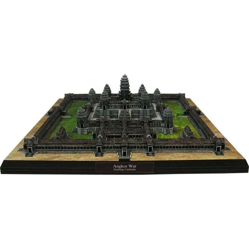 Бумажная 3d модель Angkor ват Камбоджа архитектура здание рукоделие образовательные
