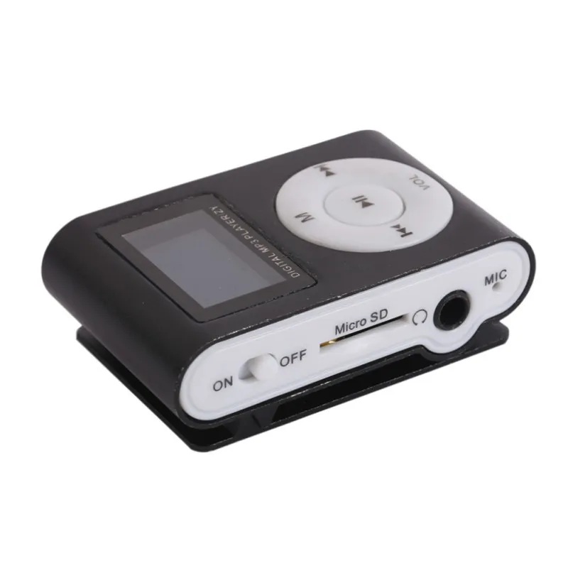 Эдаль стильный мини Mp3 USB клип с ЖК-экраном Поддержка 32 ГБ Micro SD TF дизайн Спорт Тренажерный зал