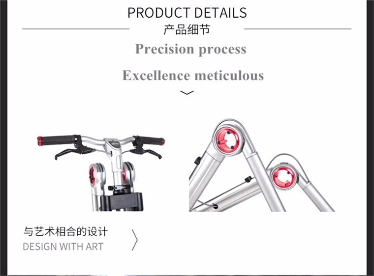 Cheap New brand Second generation 3 Wheel Skating bike mantis car creative bicicleta adult damping scooter folding bicycle 21