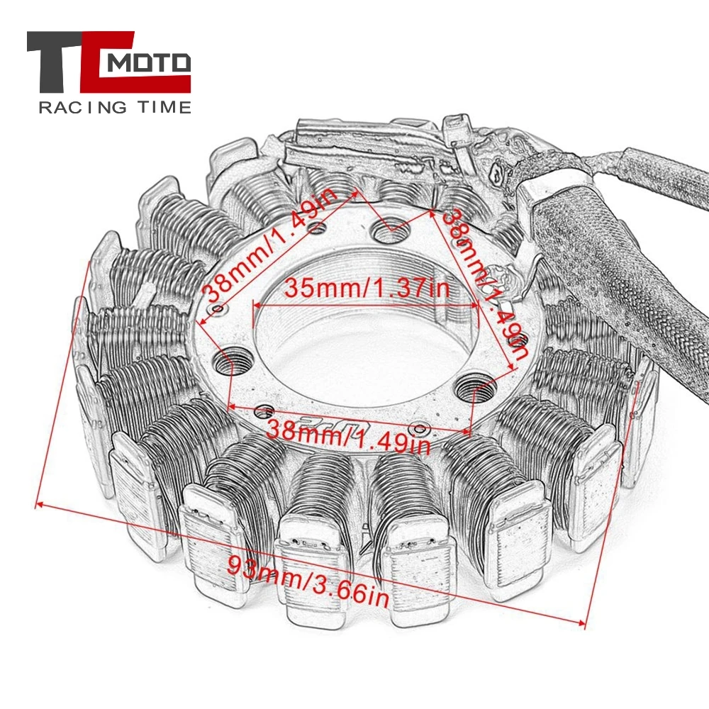 Stator Coil For Suzuki DR250R DRZ400 DRZ250 DRZ400E DRZ400SM 32101-29F10 For Kawasaki KLX400 KLX400R KLX400SR 21003-S007