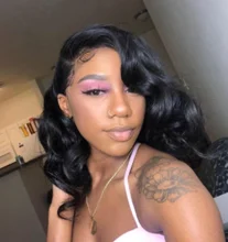 Pelucas de cabello humano brasileño Remy para mujer, postizo de encaje de 4x4 con ondas, línea de pelo prearrancado