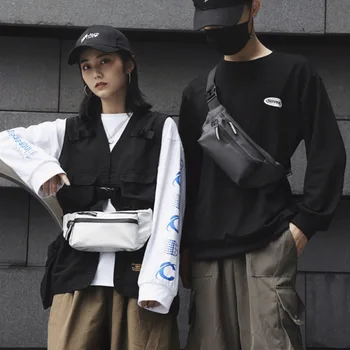 

Waterproof PU Hip Hop Sports Runner Waist Packs Bum Bag Running Jogging Belt Pouch Zip Fanny Pack