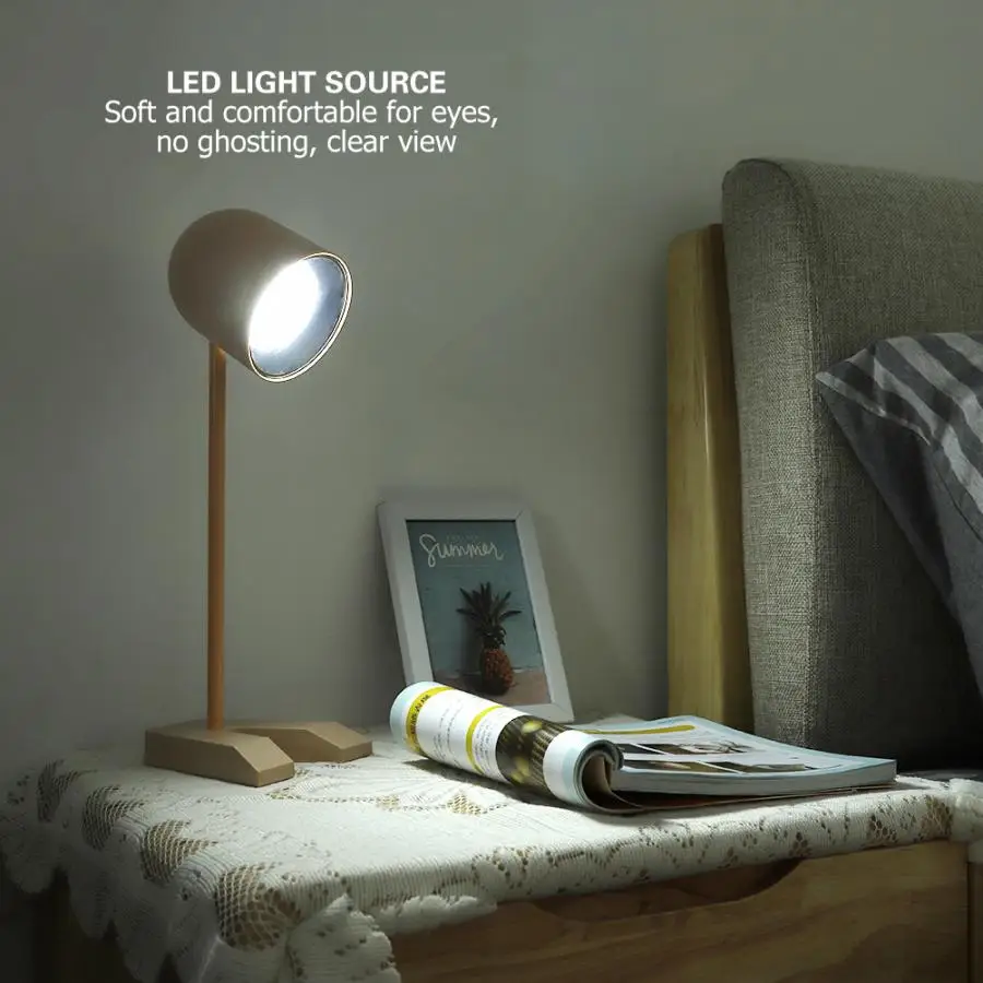 

LED USB Rechargeable Eye Protection Table Light Desk Lamp For Bedroom Office Reading Light