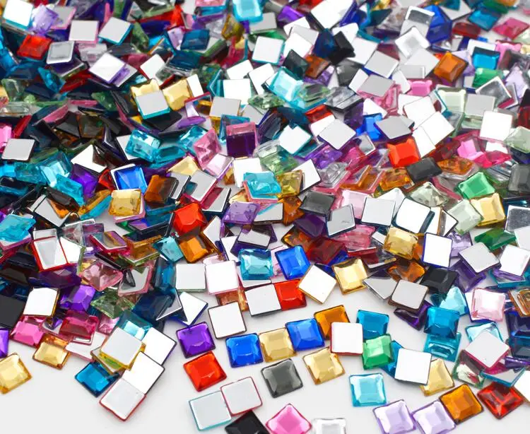 200 шт 1 см мини мозаичная плитка из смолы DIY хобби стены ремесло материал блестящий цвет прозрачный акриловая плитка для детей головоломка игрушка