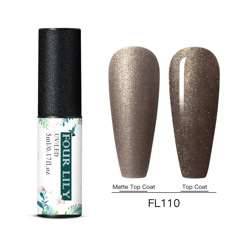 BS06881 Four Lily Gel Nail Polish Pure Color Semi Permanent UV Gel Nail Polish Gel For Manicure Varnish Paint Hybrid Nail Art Lacquer - Цвет: BS06881