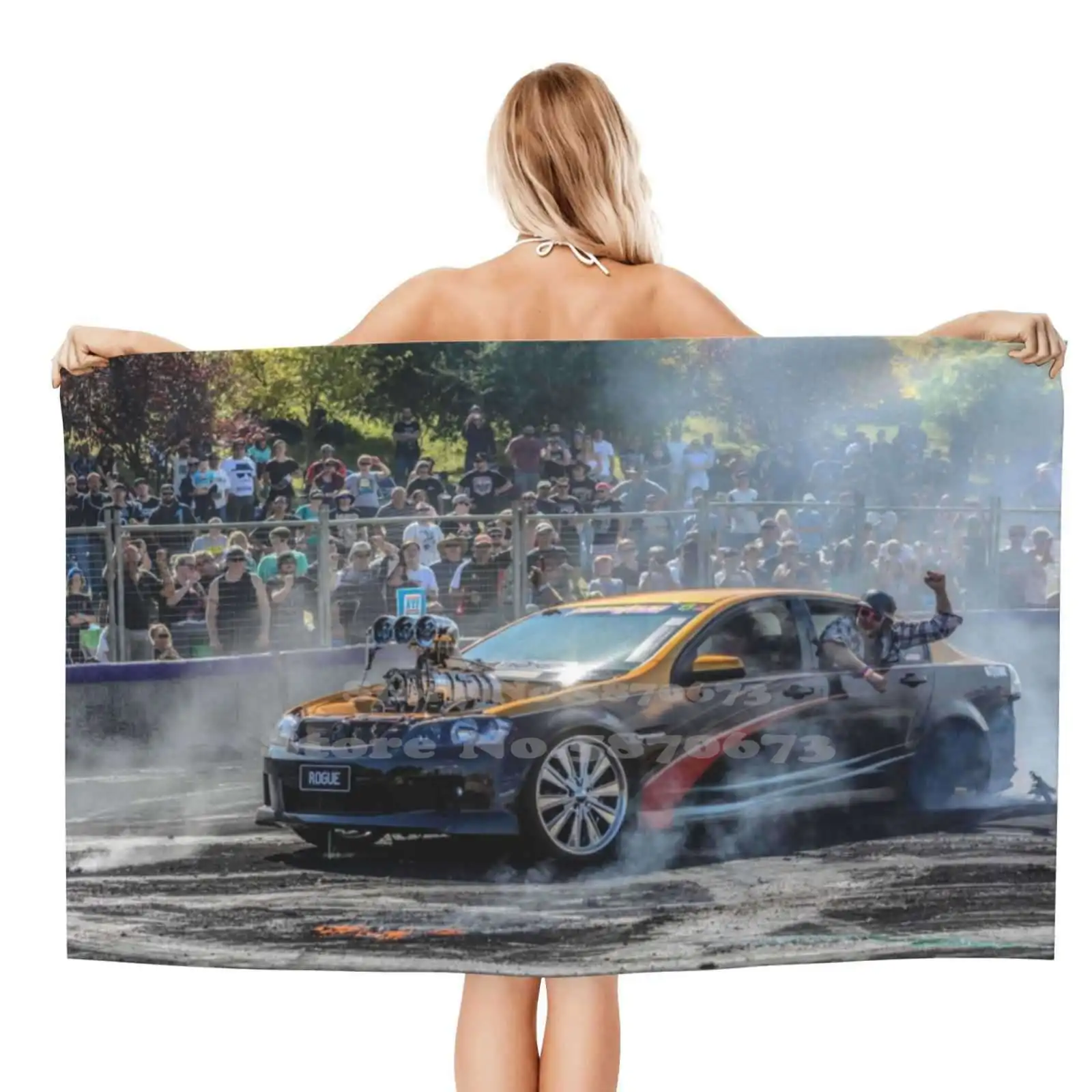 Rogue Motorfest Burn Out Fashion Soft Asciugamano Da Bagno Doccia Rogue Holden Commodore Holden Commodore V8 Blower Blown Epic Fun Fun
