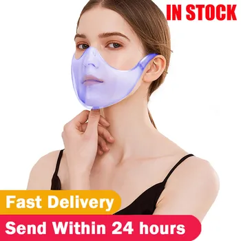 

Anti-PM2.5 Transparent Mouth Cover Protection Durable Washable Face Shield Reusable Plastic Face Mask Dust-proof Mascarillas