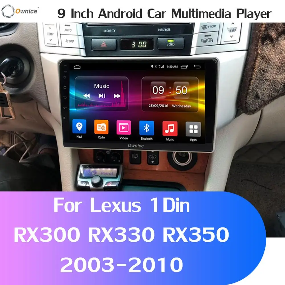 " 1Din 360 ° панорамный автомобильный dvd-плеер Android gps навигация для Lexus RX300 RX330 RX350 RX400H Toyota harrier 2003-2009 Автомобильный gps