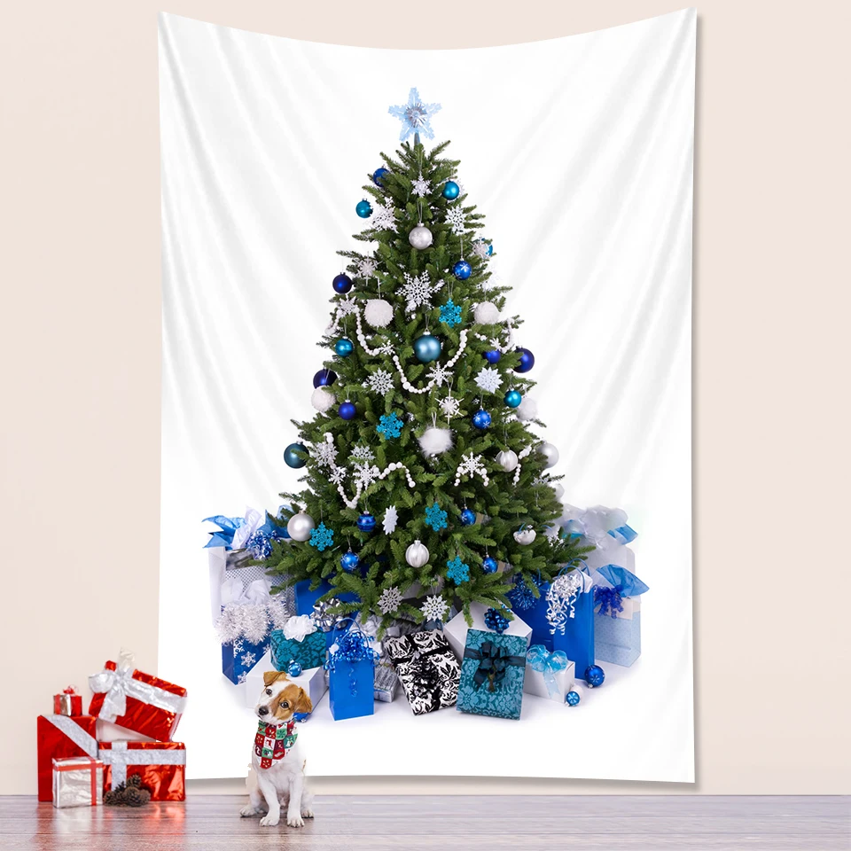 Christmas tree bedroom home decoration New Year party large size Tapestry Wall Tapestry Bohemian decorative mattress tapestry decor