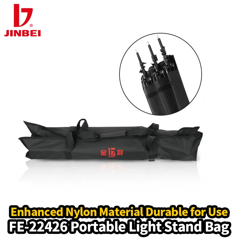 JINBEI FE22426 Portable Light Stand Bag Waterproof Thickness Durable Fabric Tripod Storage for JB280/300 JB2600/3000 MZ3000/3800