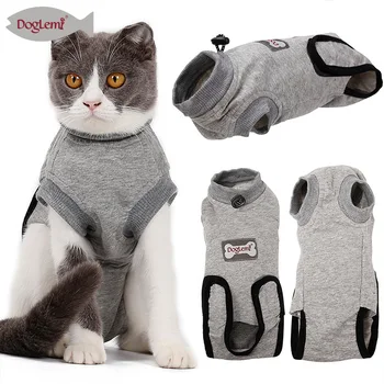 

Pet Breathable Recovery Cloth Cat Dog Medicine Prevent Lick After Surgery Wear Four-legged Weaning Recovery Suit Pet Clothes