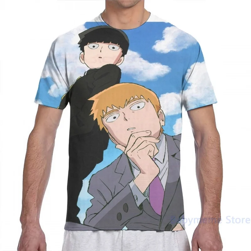 Mob Psycho 100 Мужская футболка женская модная с принтом для девочек топы мальчиков