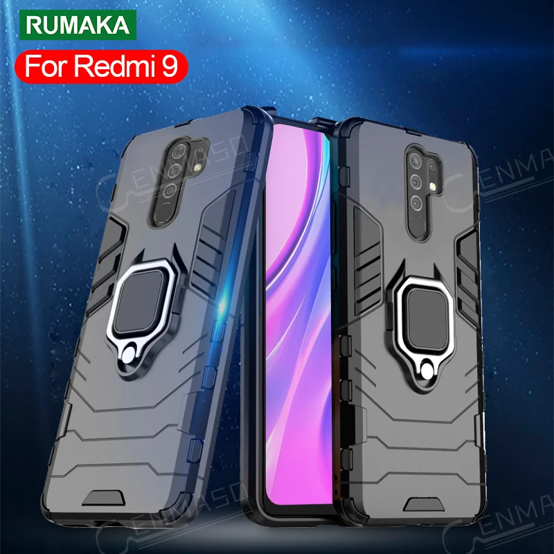 Бронированный чехол для Redmi 9 9A 9C 8 8A Xiaomi Note 8T 7 9s Pro Max с полным покрытием K30 10X 4G
