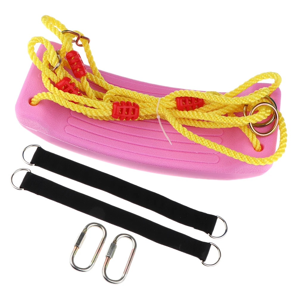 Kids Outdoor Swing Seat Set with Hardware Kits Ropes for Park Garden Summer Toy Kids Outdoor Swing Seat Set with Hardware Kits Ropes for Park Garden Summer Toy