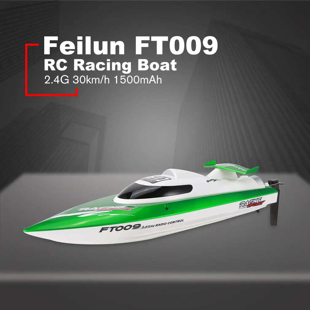 Feilun FT009 2,4G 4CH водяное охлаждение RC гоночная лодка 30 км/ч супер скоростная электрическая радиоуправляемая лодка игрушка лодки с дистанционным управлением