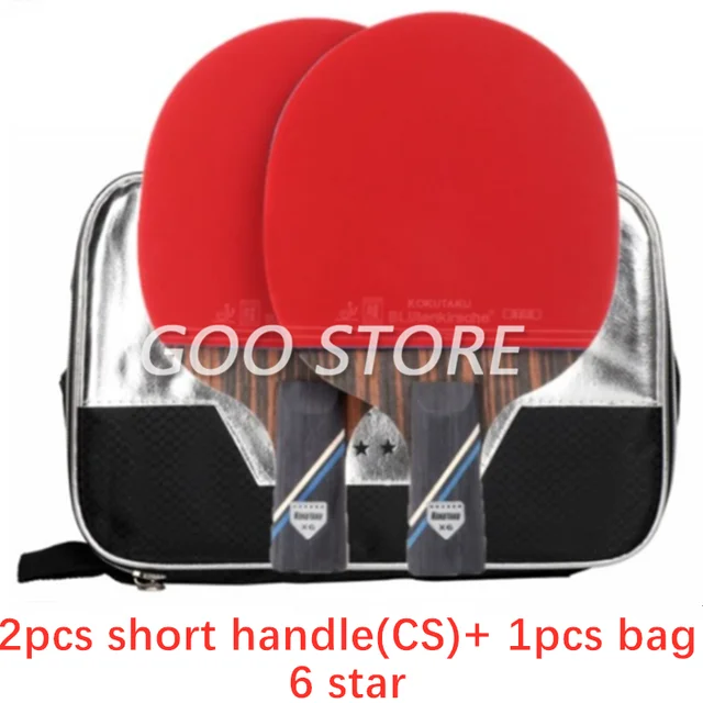 KOKUTAKU Racket 4/5/6 Star Carbon Table Tennis Racket ITTF Professional KOKUTAKU Ping Pong Bat Paddle 2pcs CS 6STAR