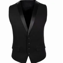 Стиль корейский стиль модный костюм жилет Мужской приталенный si li kou костюм воротник жилет пальто MJ12