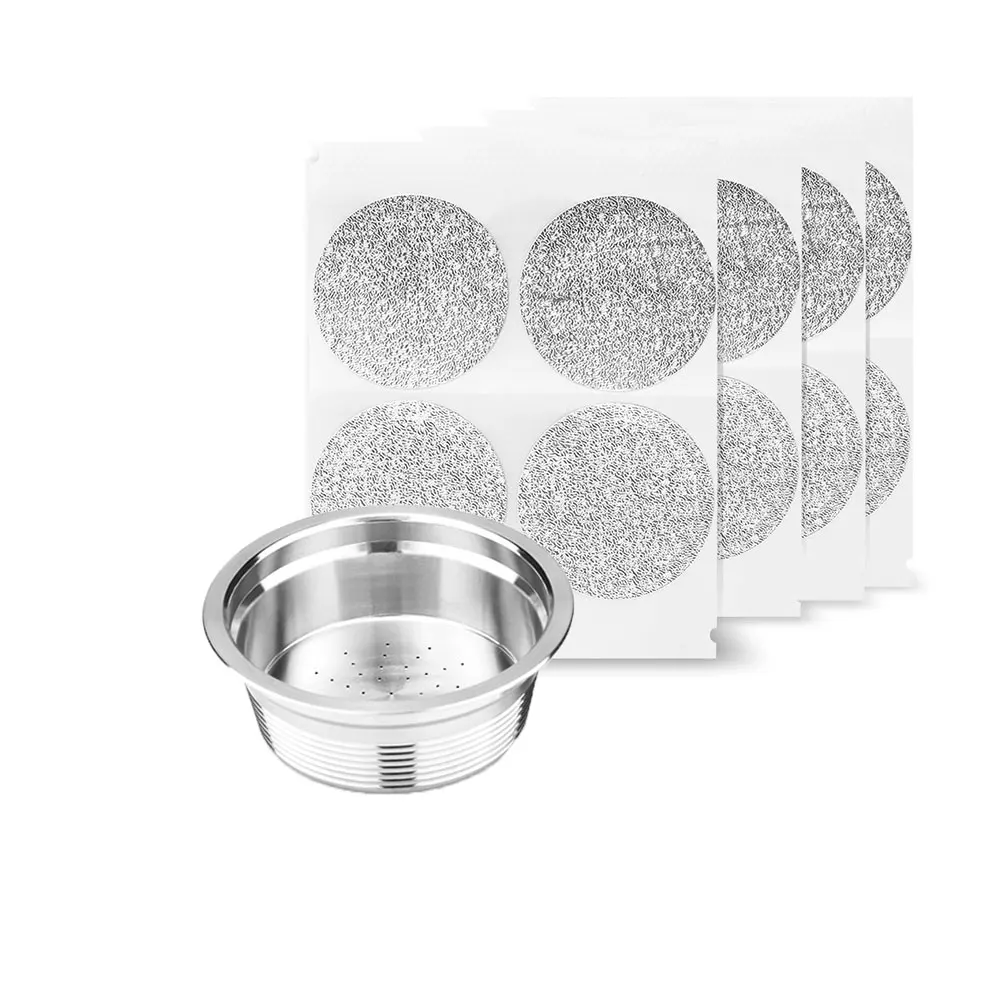 Многоразовая кофейная капсула одноразовая фольга с уплотнением из нержавеющей