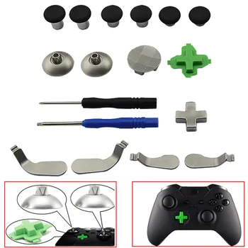 

15pcs Thumbsticks Dpad Paddles Replacement Mod Kit for Xbox One Elite Controller