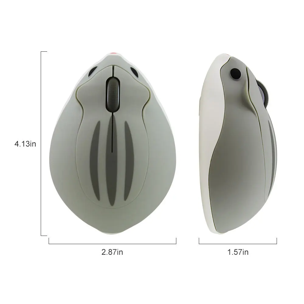 Cute Wireless Hamster Projetado Mouse 2.4g Criativo Ergonômico Usb Optical 1200 Dpi Mini Ratos Presentes para Crianças pc Laptop - Imagem 6