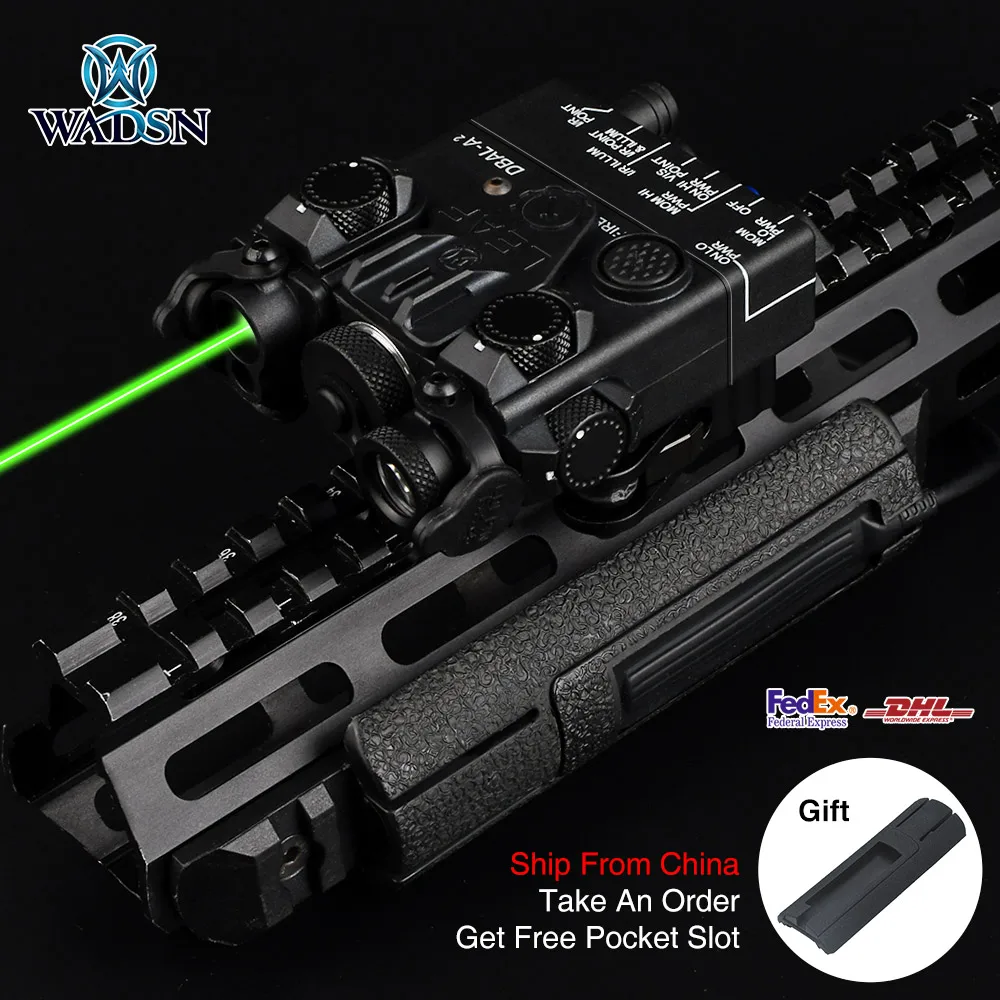 WADSN Airsoft Tacital PEQ мини DBAL A2 зеленого и красного цветов для маленьких девочек цель