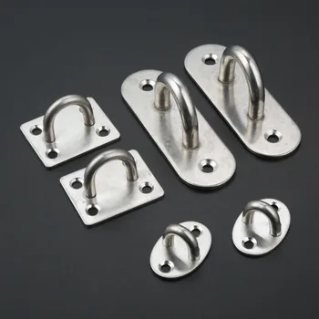 

Stainless Steel U-shaped Ceiling Mount Hook Base Ceiling Fans For Leisure Sofa Sandbags Hammocks Rings Fixed Hook 46x36/100x33mm