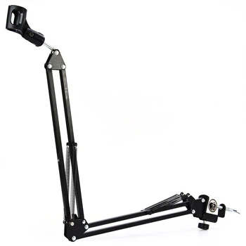 

High Quality Black NB-35 Features 270 degree Adjustable Studio miniphone Boom Scissor Arm Desktop Stand Holder
