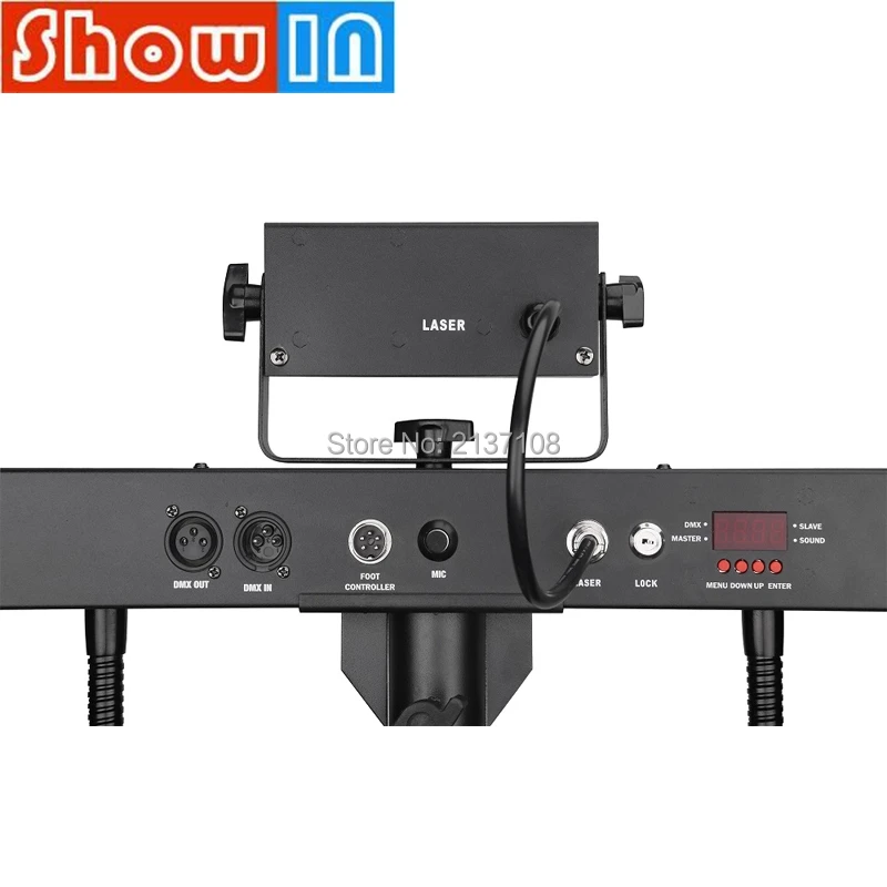 Лазерный стробоскопический прожектор DMX Luce DJ Disco Family вечерние Pro со звуком 12*1