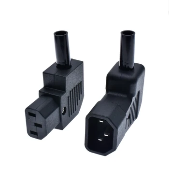 

250v 10a IEC320 C13 C14 PDU UPS wired power outlet assemble install connector Elbow 90 electric Panel Receptacle AC socket Plug
