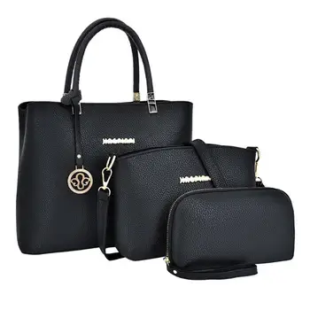 

3pcs/set Handbags PU Leather Shoulder Bags for Women Casual Tote Bag Brand Fashion Designer Composite Messenger Bag Bolsas Mujer