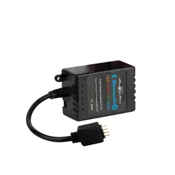 

APP Phone RGB RGBW Controller Bluetooth LED Controller DC 5V 12V 24V Bluetooth IR Remote Dimmer For LED Strip Black color
