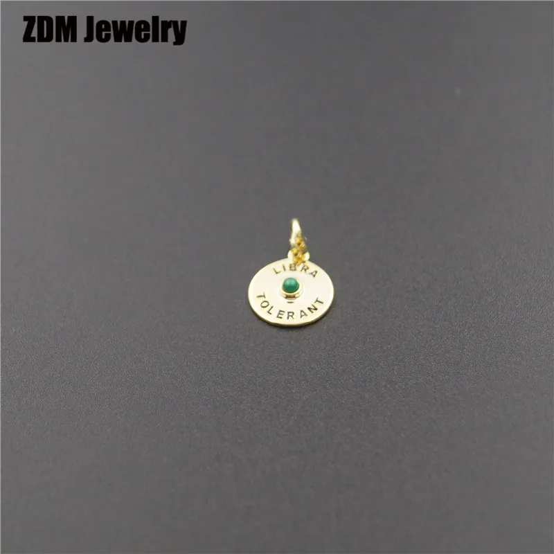 814984570 12mm Серебро Испания медведь 12 созвездий амулеты ювелирные изделия для женщин - Цвет камня: 814984570 12mm