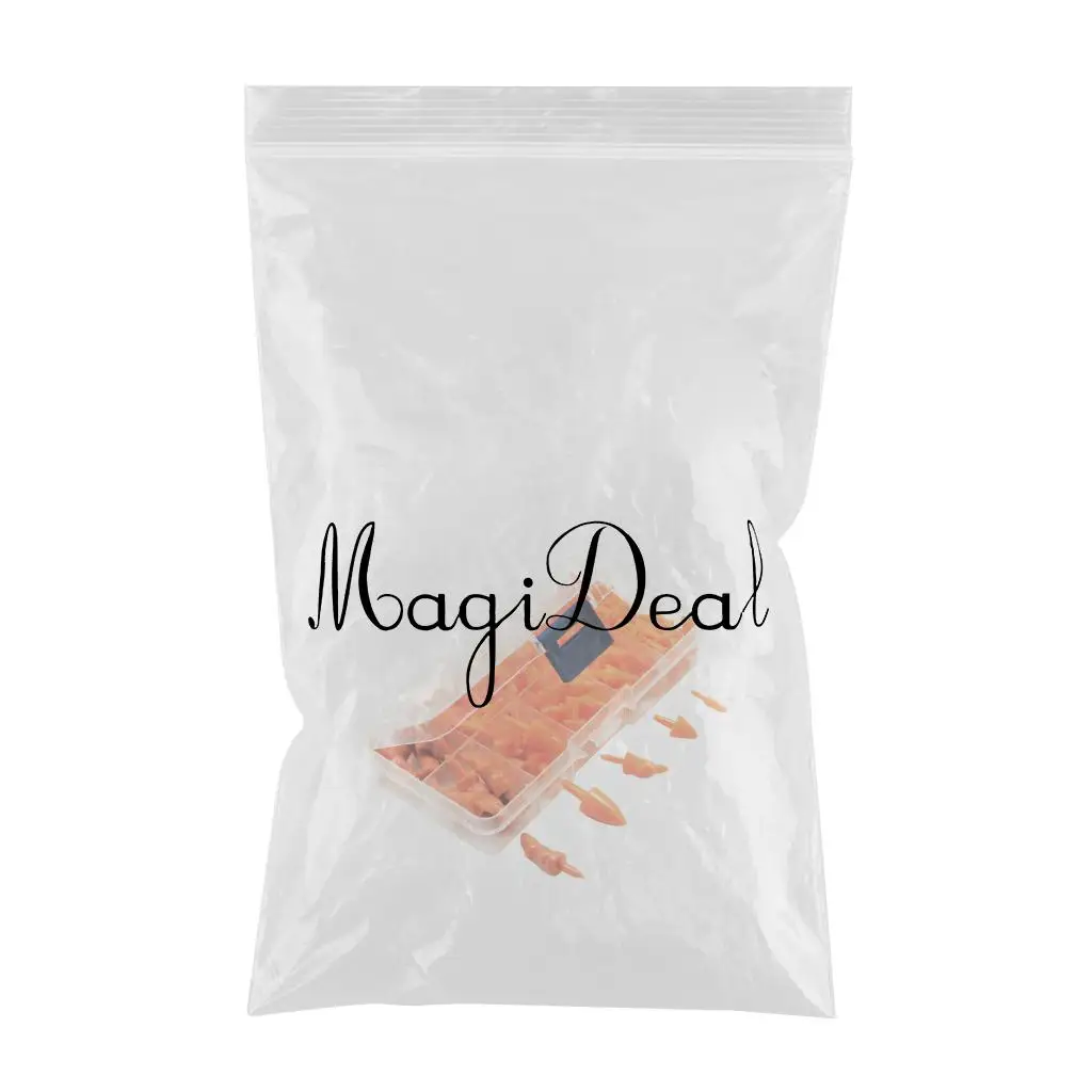 Package in Box of 160pcs Miniature Orange Resin Carrot Noses for Crafting, Creating and Embellishing Snowman Toys Crafts