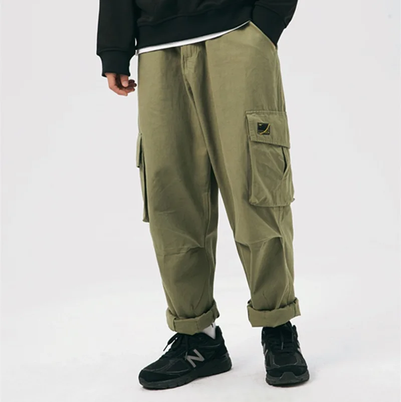 

Yi dao Vintage Spring Japanese-style Retro Simple Solid Color Drawstring Ankle Banded Pants BOY'S Trend Versatile Workwear Casua