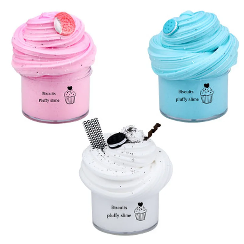 Abalorio suave y esponjoso para galletas de Chocolate, arcilla de mantequilla estirada y no pegajosa, alivia el estrés, perfumado, juguete artesanal, 60ML, novedad