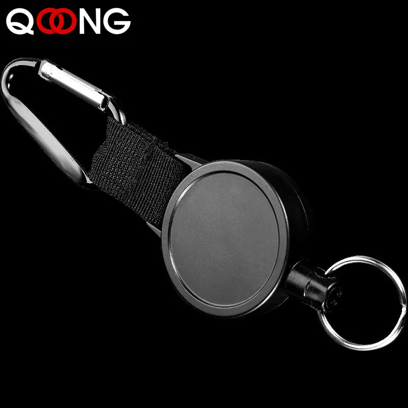 

10 Pieces 80CM Wire Rope Camping Telescopic Burglar Chain Key Holder Keychain Outdoor Key Ring Return Retractable Key Chain H24