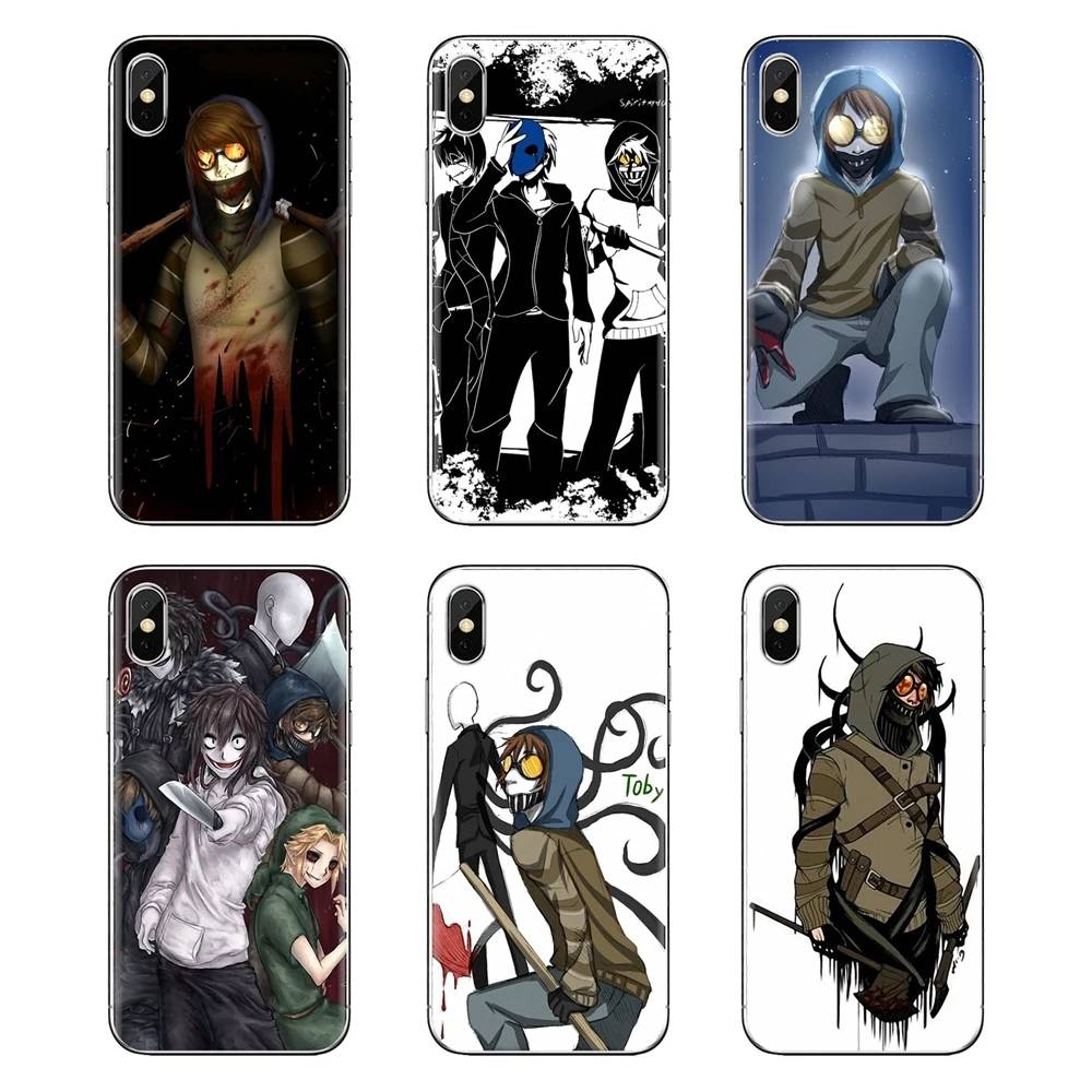 Creepypasta Тикки Тоби x считыватель Мягкая обложка для iPhone XS Max XR X 4 4S 5 5S 5C SE 6 6S 7 8 плюс
