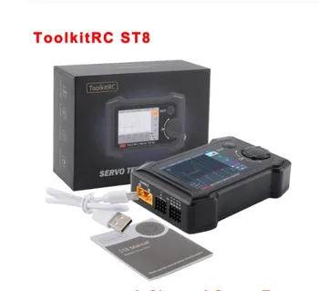 

ToolkitRC ST8 8 Channel Multi Servo Tester Servo Electronic Speed Controller PWM/PPM/Sbus Input Support 2.4" TFT 7-28V
