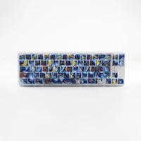 Enamel Agate Starry Sky ABS Keycaps OEM Profile UV Bright Side Water Transfer Printing For Cross MX Switches Mechanical Keyboard - Image 6