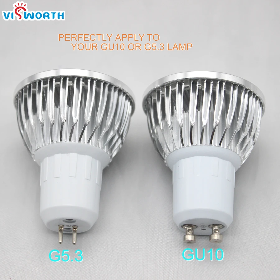 Dimmable 9W LED Spotlight Cob Lampara Bombillas GU10 G5.3 Led Lamp Light Warm Cold White AC 110V 220V 240V Led Cabinet Lamp